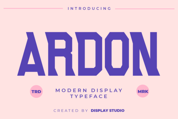 Ardon: The Bold Font That Brings Your Products to Life