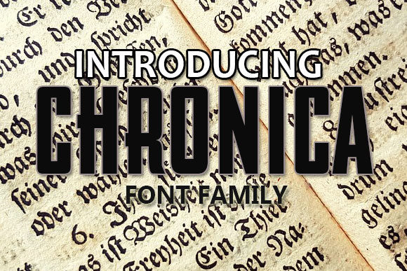 Chronica: A Bold Display Font for Crafters and Creators