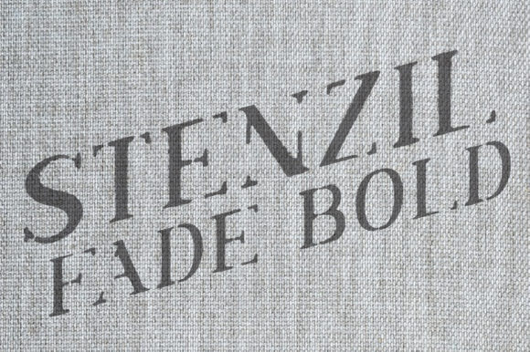 Craft with Character: The Stenzil Fade Bold Slant Display Font