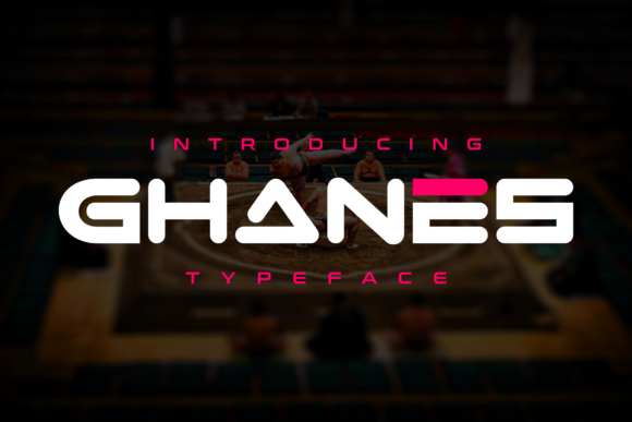 Ghanes: A Futuristic Display Font for Digital Designers