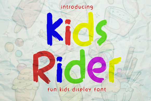 Kids Rider: A Versatile Display Font for Modern Campaigns