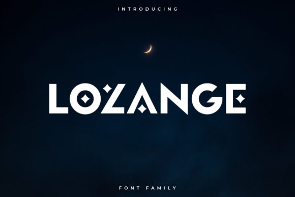 Lozange: A Modern Display Font for Digital Branding
