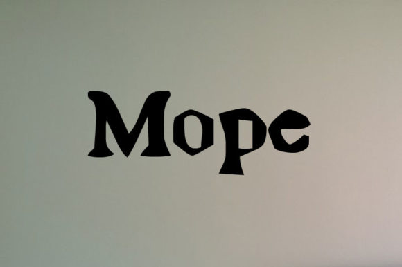 Mope: A Bold Display Font for Distinctive Brand Identity